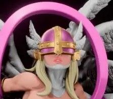 Angewomon Statue | Digimon Fan Art by Digital Dark SFW,NSFW,Futa 3d printed statue,3d printed,nsfw statue,futa statue,3d printed figure,Angewomon Statue,Digimon Statue