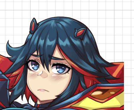 Ryuko Matoi Sticker | Kill la Kill Vinyl Sticker SFW,NSFW sfw sticker,Ryuko Matoi sticker,nsfw sticker,Kill la Kill stickers,anime girl sticker