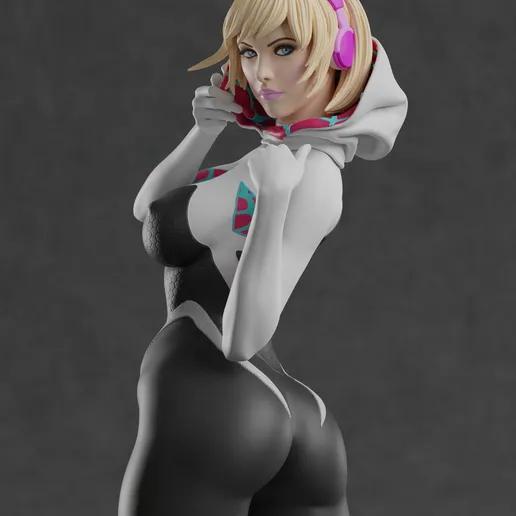 Spider Gwen Statue | Marvel Fan Art by Abe3D SFW 3d printed statue,spider gwen,marvel,3d printed figure,3d printed,spider man