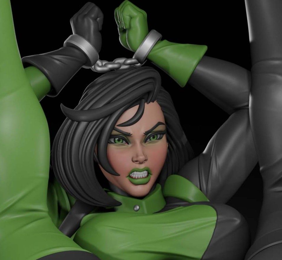 Statua Shego | Kim Possible Fan art di Digital Dark SFW,NSFW,Futa 3d printed statue,3d printed,nsfw statue,3d printed figure,Shego Statue,Kim Possible,futa statue