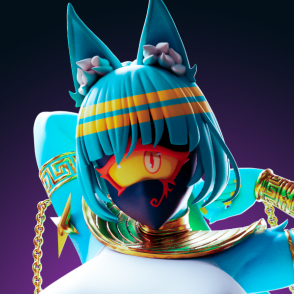 Nyanlathotep Furry Catgirl Statue | Sucker from Love Fan Art by Officer Rhu SFW,NSFW,Futa 3d printed,Nyanlathotep Furry Catgirl statue,futa statue,Sucker from Love statue,furry statue,nsfw statue