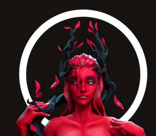 Pinup Red11 Statue | Original Art by RoninArtsWorkshop NSFW 3d printed statue,3d printed,nsfw statue,3d printed figure