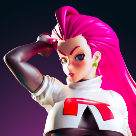 Team Rocket Jessie Statue | Pokémon Fan Art by Officer Rhu SFW,NSFW,Futa 3d printed,Team Rocket Jessie statue,futa statue,pokemon statue,furry statue,nsfw statue