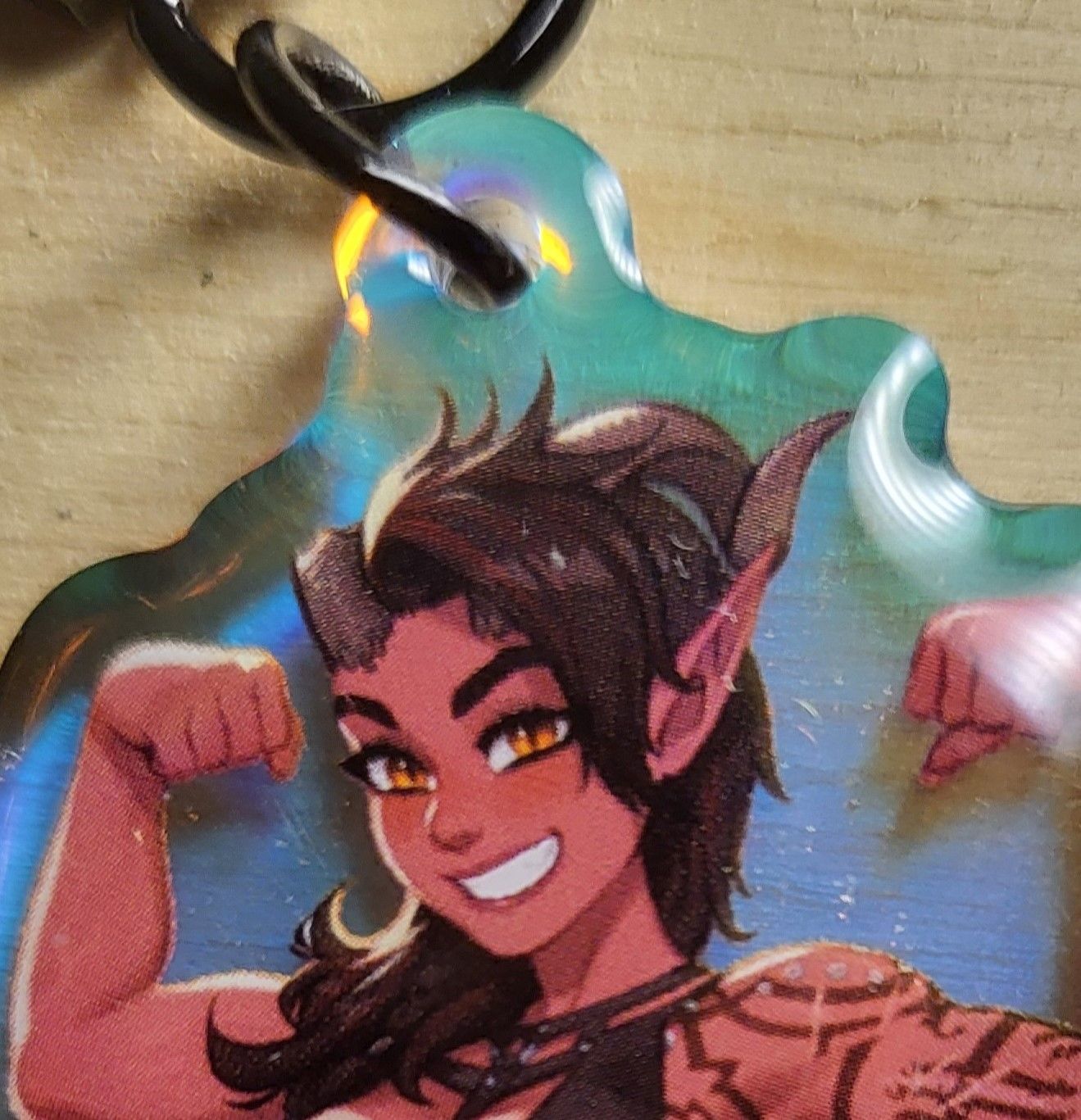 Karlach Flexing Keychain | Baldur's Gate 3 Acrylic Keychain SFW And NSFW Karlach nsfw,Karlach keychain,furry keychain,SFW keychain,Baldur's Gate 3,nsfw keychain