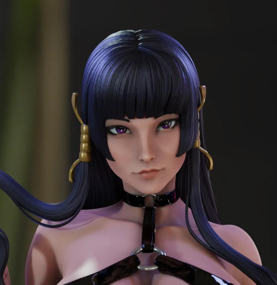 Nyotengu Statue | Dead or Alive Fan Art by Momoji3d SFW,NSFW 3d printed,3d printed statue,nsfw statue,Nyotengu statue,Dead or Alive statue