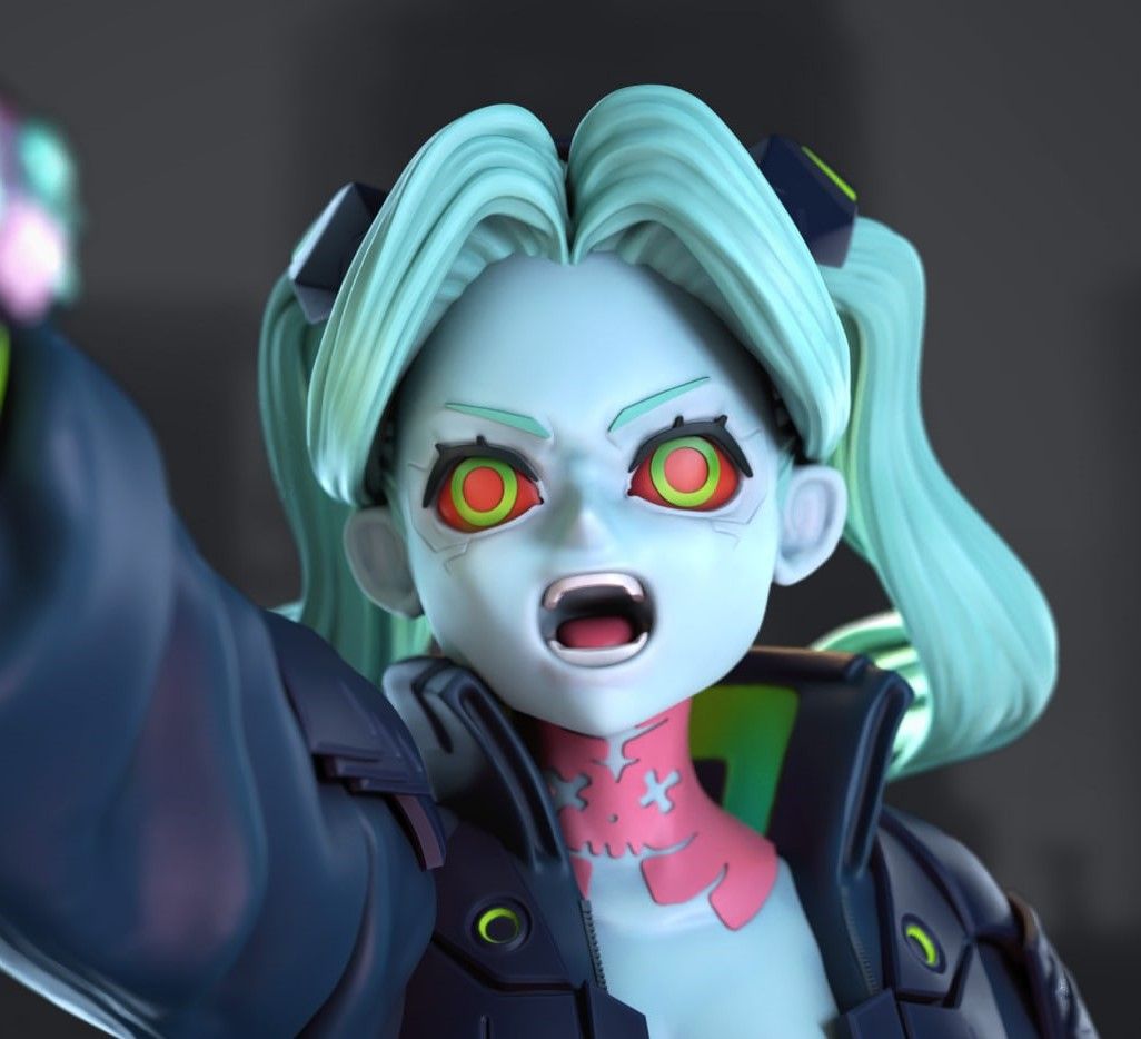 Rebecca Statue | Cyberpunk Edgerunners Fan Art by Azerama SFW,NSFW 3d printed,3d printed statue,nsfw statue,Rebecca statue,Cyberpunk Edgerunners statue