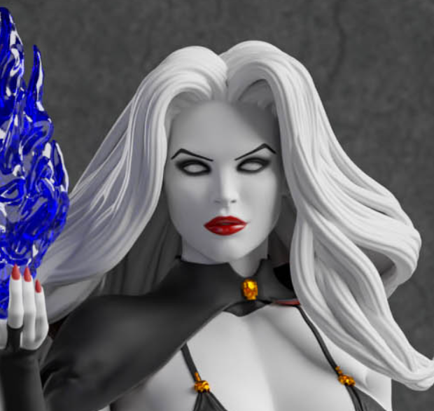 Lady Death Statue | Vampirella Fan Art by Abe3D SFW,NSFW 3d printed statue,lady death,vampirella,3d printed figure,3d printed,nsfw statue