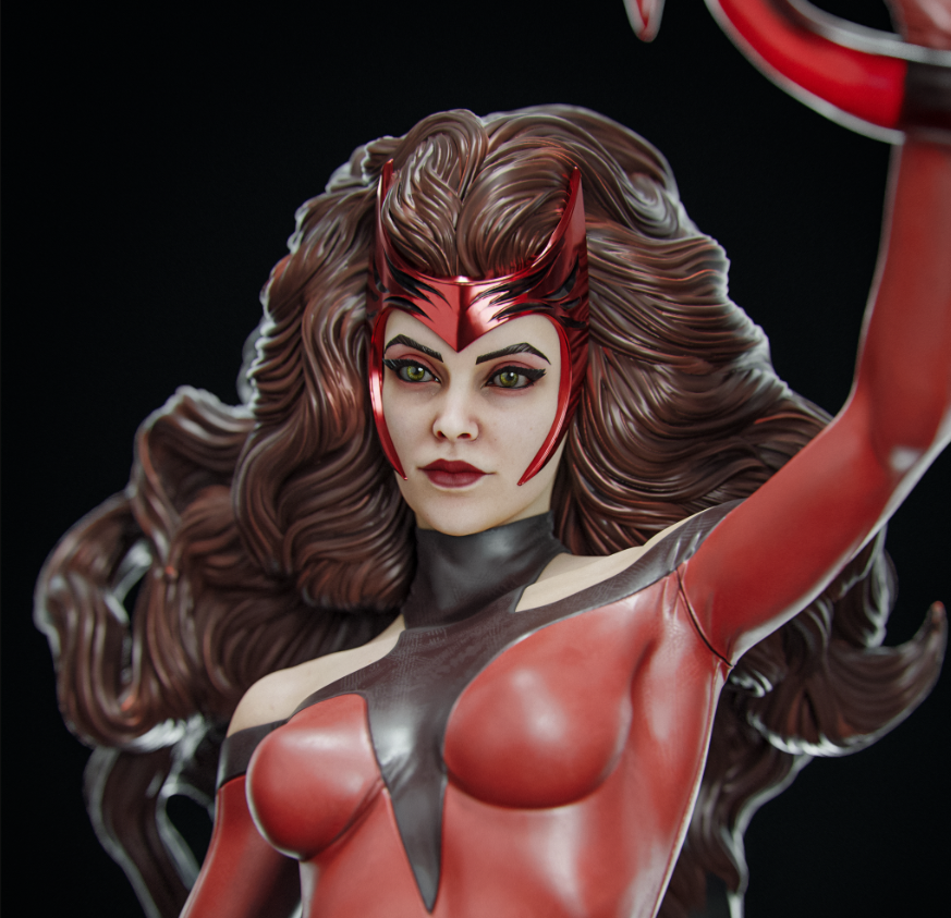 Scarlet Witch Hellfire Gala Statue | Marvel Fan Art by Abe3D SFW 3d printed statue,sfw statue,Scarlet Witch Hellfire Gala Statue,3d printed figure,3d printed,marvel statue