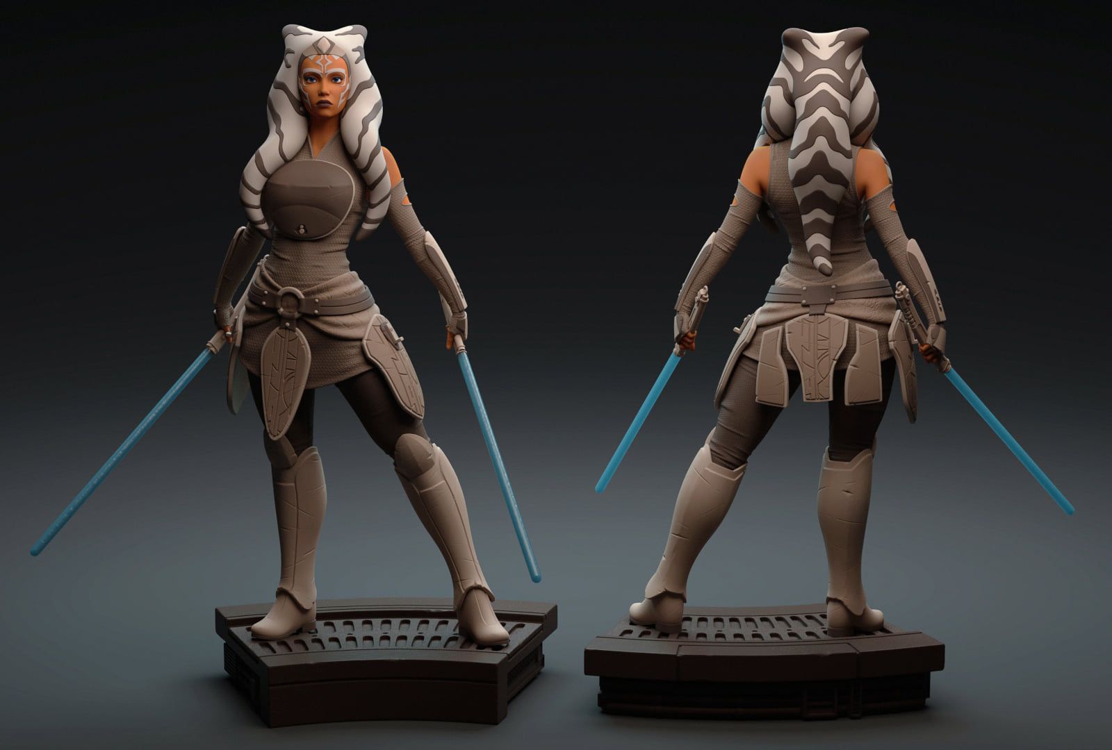 Ahsoka Statue | Star Wars Fan Art by LacaSette SFW,NSFW 3d printed statue,3d printed,nsfw statue,3d printed figure,Ahsoka Statue,Star Wars