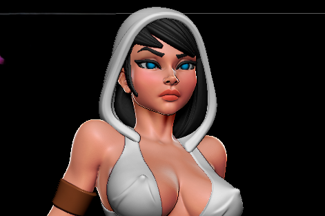 Jedi Girl Statue | Star Wars Fan Art by Digital Dark SFW,NSFW 3d printed statue,3d printed,nsfw statue,3d printed figure,Jedi Girl Statue,Star Wars