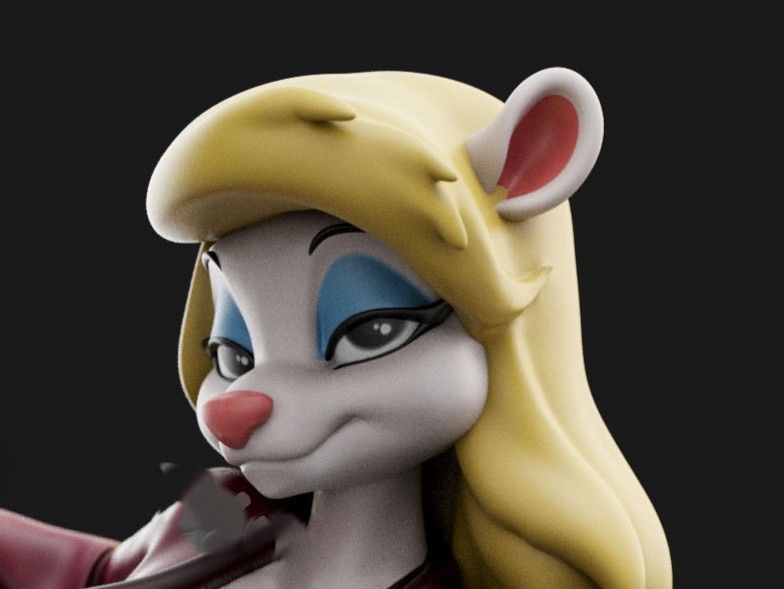 Statua Minerva Mink Furry | Animaniacs Fan Art di Anyonensfw SFW,NSFW,Futa 3d printed statue,3d printed,nsfw statue,3d printed figure,Minerva Mink Statue,furry statue,futa statue