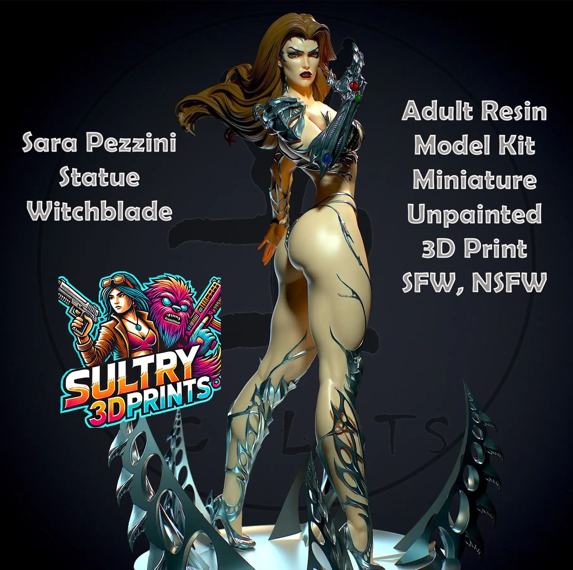 Sara Pezzini Statue | Witchblade Fan Art by Yan H SFW,NSFW null
