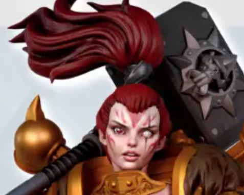 Female SpaceKnight Evadon Miniature | 40k Fan Art by Gaz Minis SFW,NSFW 3d printed,miniature,40k miniature,Female SpaceKnight Evadon,3d printed miniature,nsfw miniature