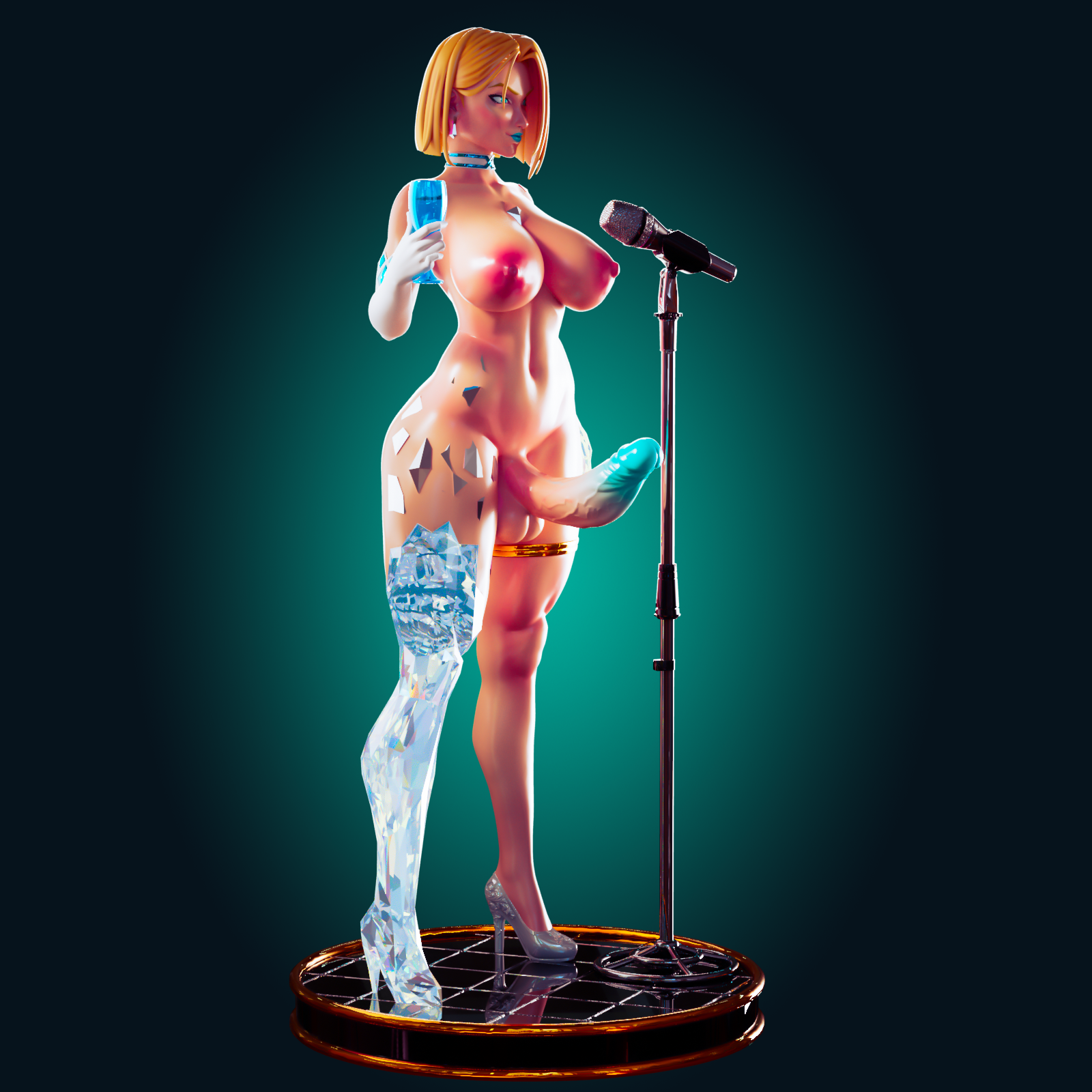 Emma Frost Thick Statue | Marvel Rivals Fan Art by Officer Rhu SFW,NSFW,Futa 3d printed,Emma Frost Thick statue,futa statue,Marvel Rivals statue,nsfw statue