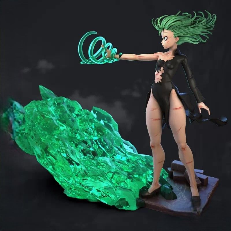 Tatsumaki Statue | One-Punch Man Fan Art by Azerama SFW,NSFW 3d printed,3d printed statue,nsfw statue,Tatsumaki statue,One-Punch Man statue