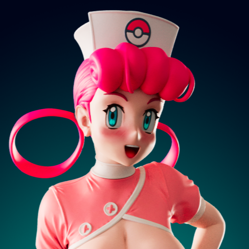 Statua Nurse Joy | Pokémon Fan art di Officer Rhu SFW,NSFW,Futa 3d printed statue,3d printed,3d printed figure,Nurse Joy Statue,Pokemon Statue,futa statue,nsfw statue