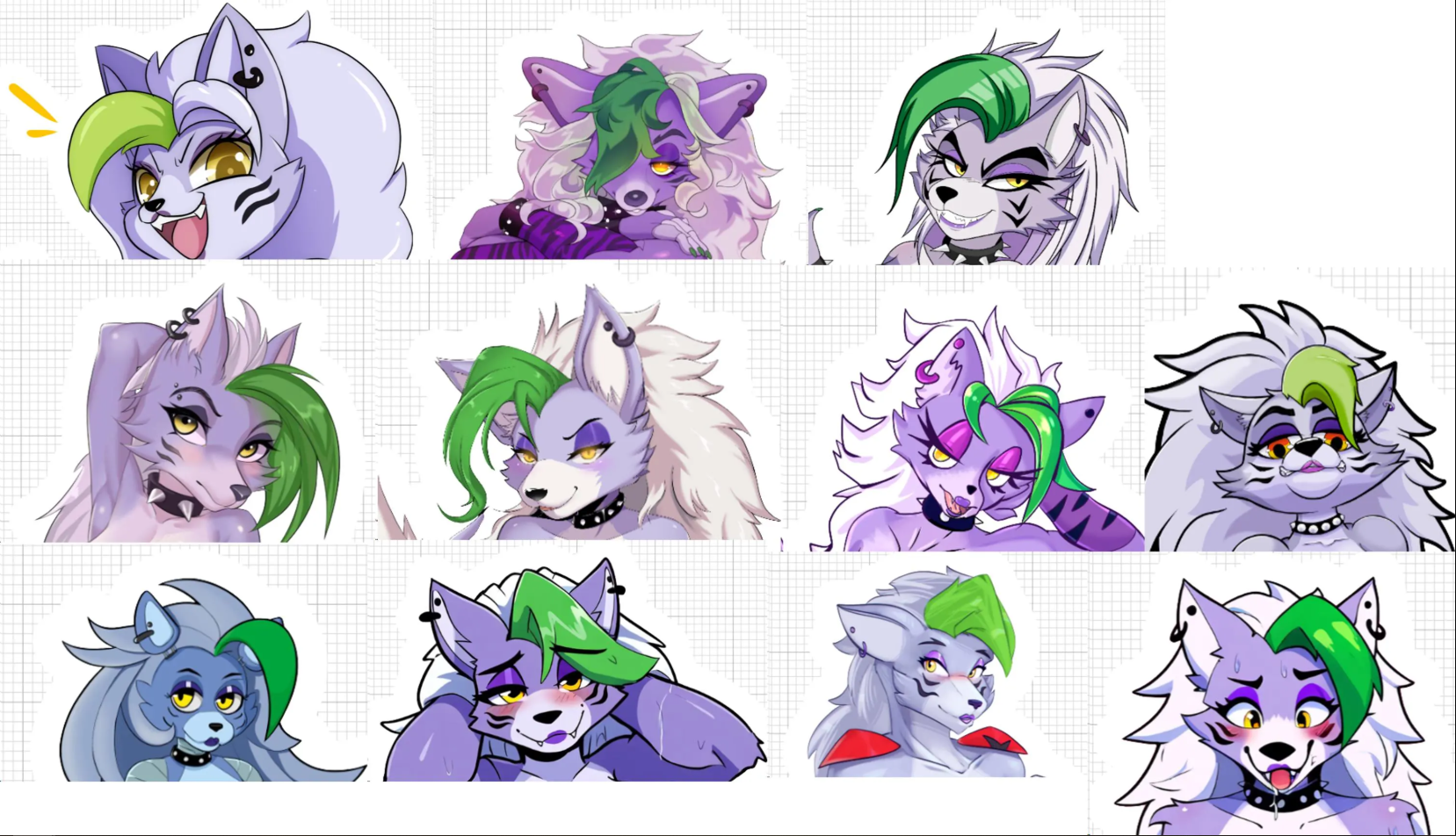 Roxanne wolf Nsfw Mega Pack Sticker | Five Nights at Freddy's Vinyl Sticker NSFW furry sticker,roxanne sticker,nsfw sticker,Nights at Freddy's ,Roxanne wolf sticker