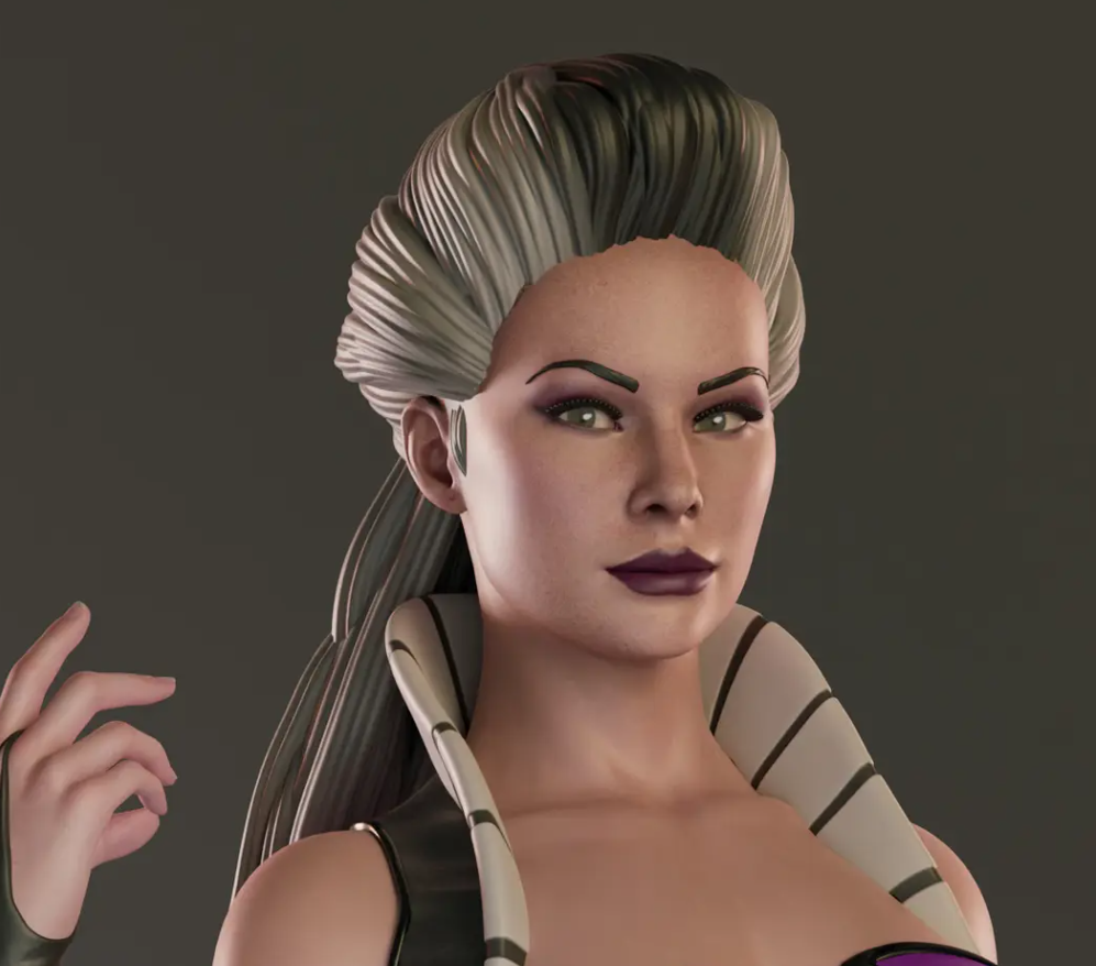 Sindel Statue | Mortal Kombat Fan Art by Abe3D SFW,NSFW 3d printed statue,nsfw statue,Sindel statue,mortal kombat,3d printed figure,3d printed