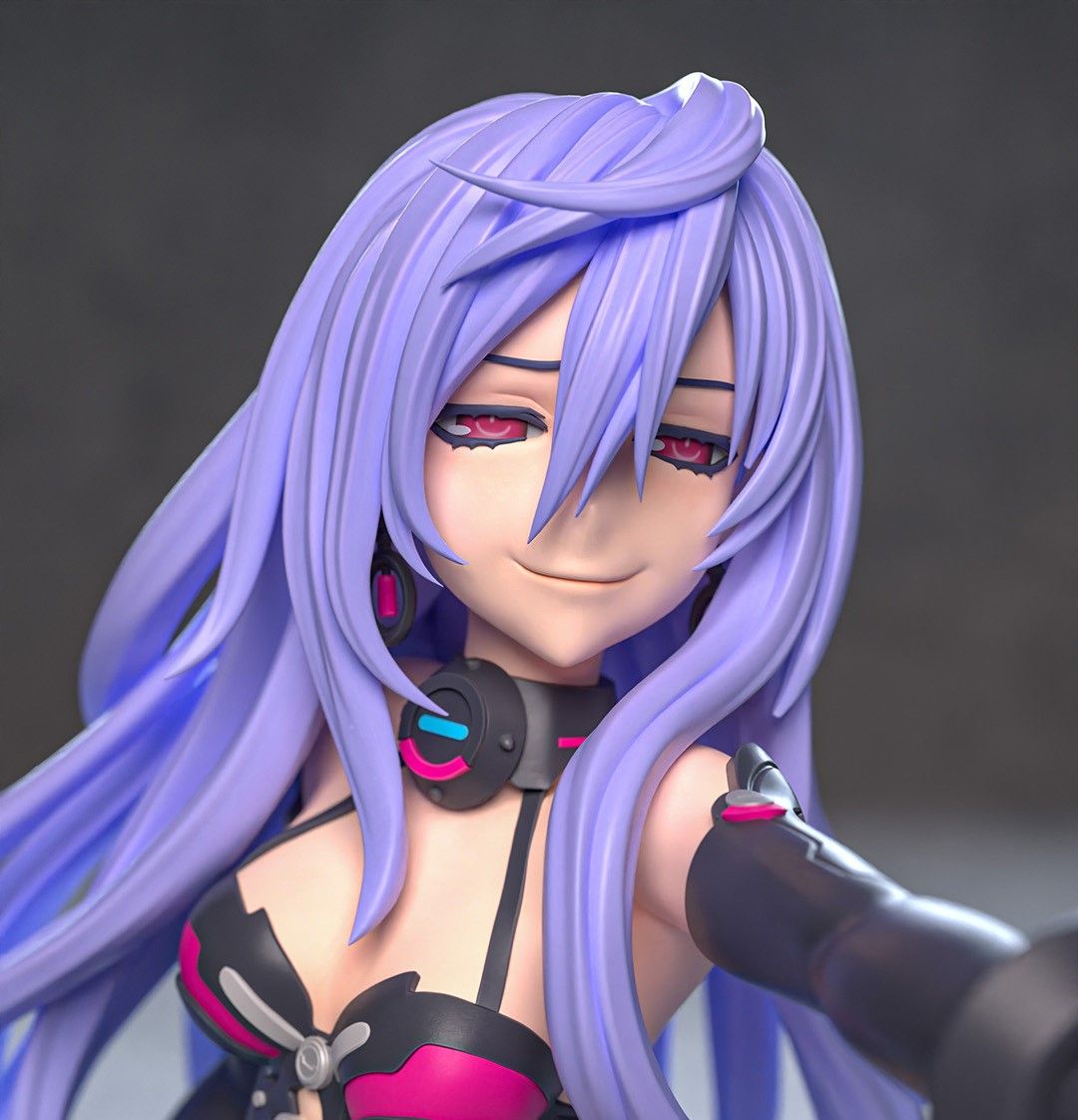 Iris Heart Statue | Hyperdimension Neptunia Fan Art by Azerama SFW,NSFW 3d printed,3d printed statue,nsfw statue,Iris Heart statue,Hyperdimension Neptunia statue