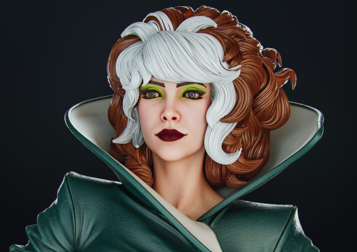 Rogue Hellfire Gala Statue | Marvel Fan Art by Abe3D SFW 3d printed statue,sfw statue,Rogue Hellfire Gala Statue,3d printed figure,3d printed,marvel statue