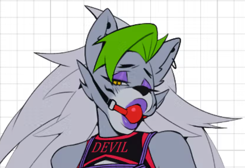 Roxanne v6 Sticker | Five Nights at Freddy's Vinyl Sticker NSFW Nights at Freddy's,sticker,roxanne sticker,NSFW stickers,roxanne nsfw,roxanne bdsm