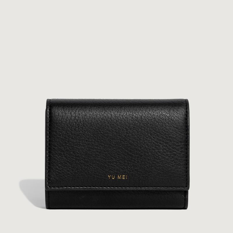 Black Grace Wallet - Leather Wallet | Yu Mei