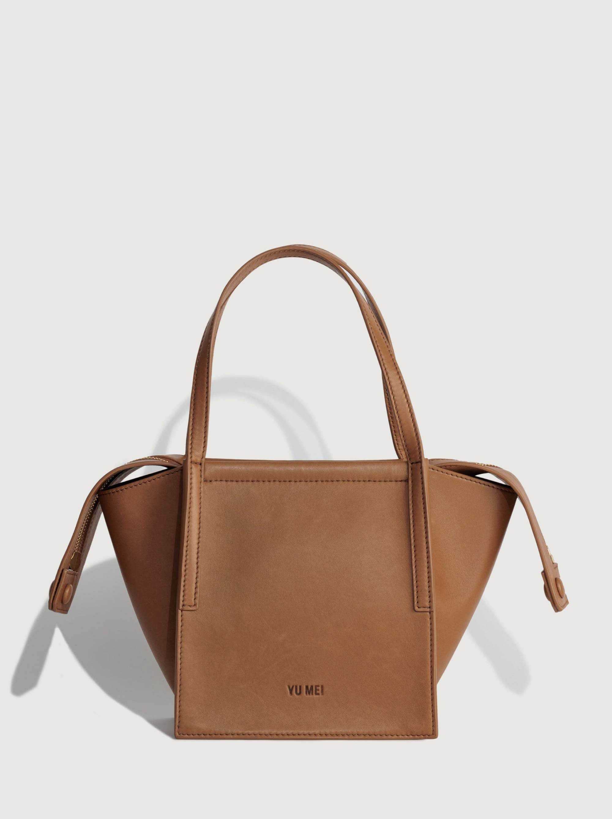 Milly | Leather Mini-Tote in Toffee | Yu Mei