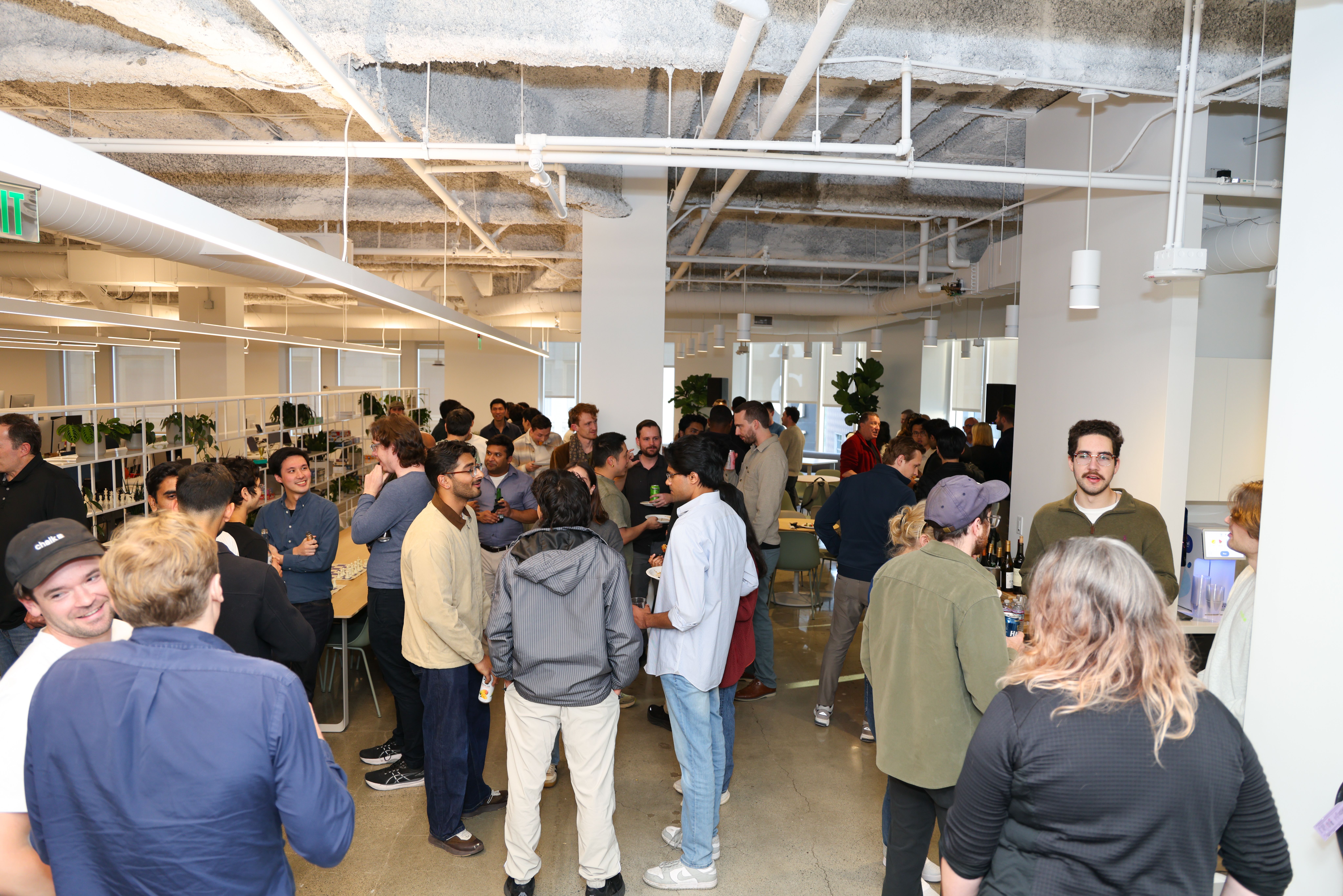 Visitors at Chalk's SF Office Warming Party