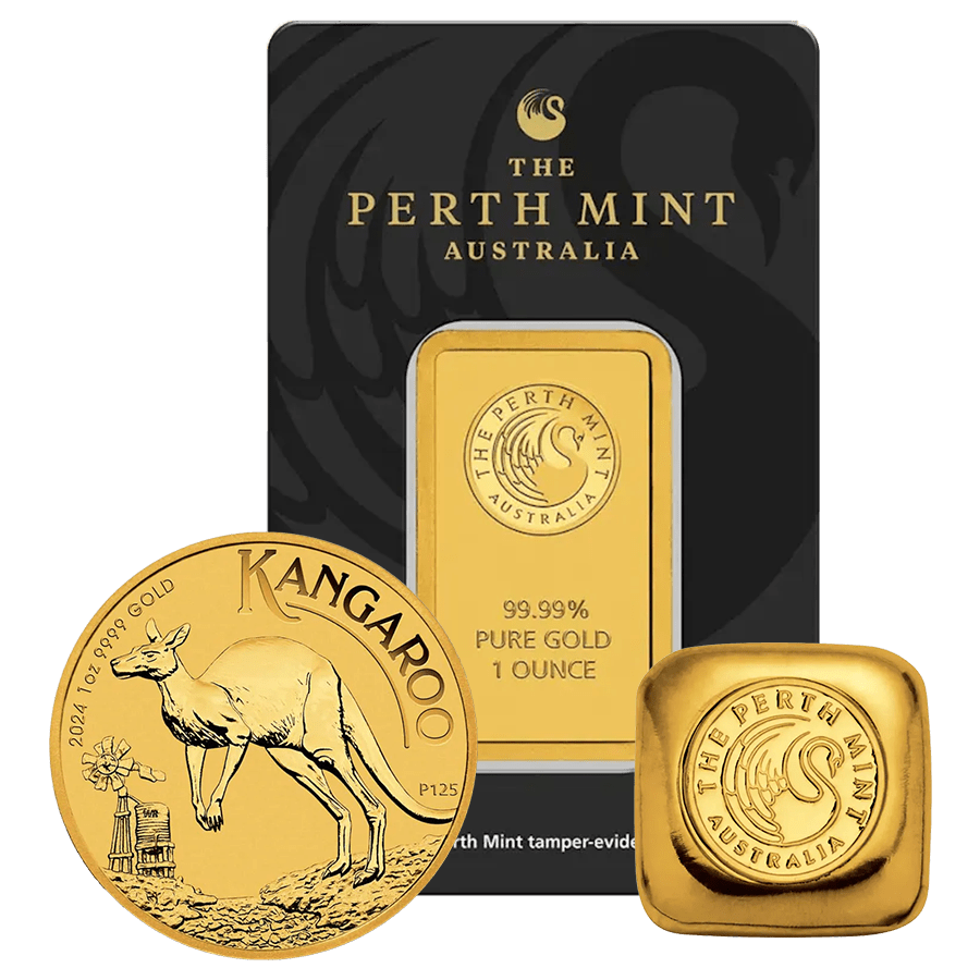 Invest in Australian Perth Mint gold bars and coins
