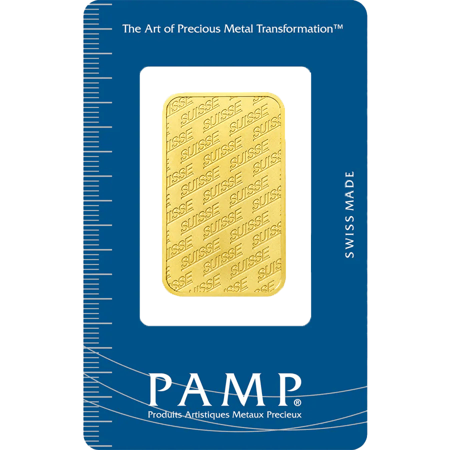 1 oz Gold Bar - PAMP Suisse - Fortuna - 999.9 Fine in Sealed