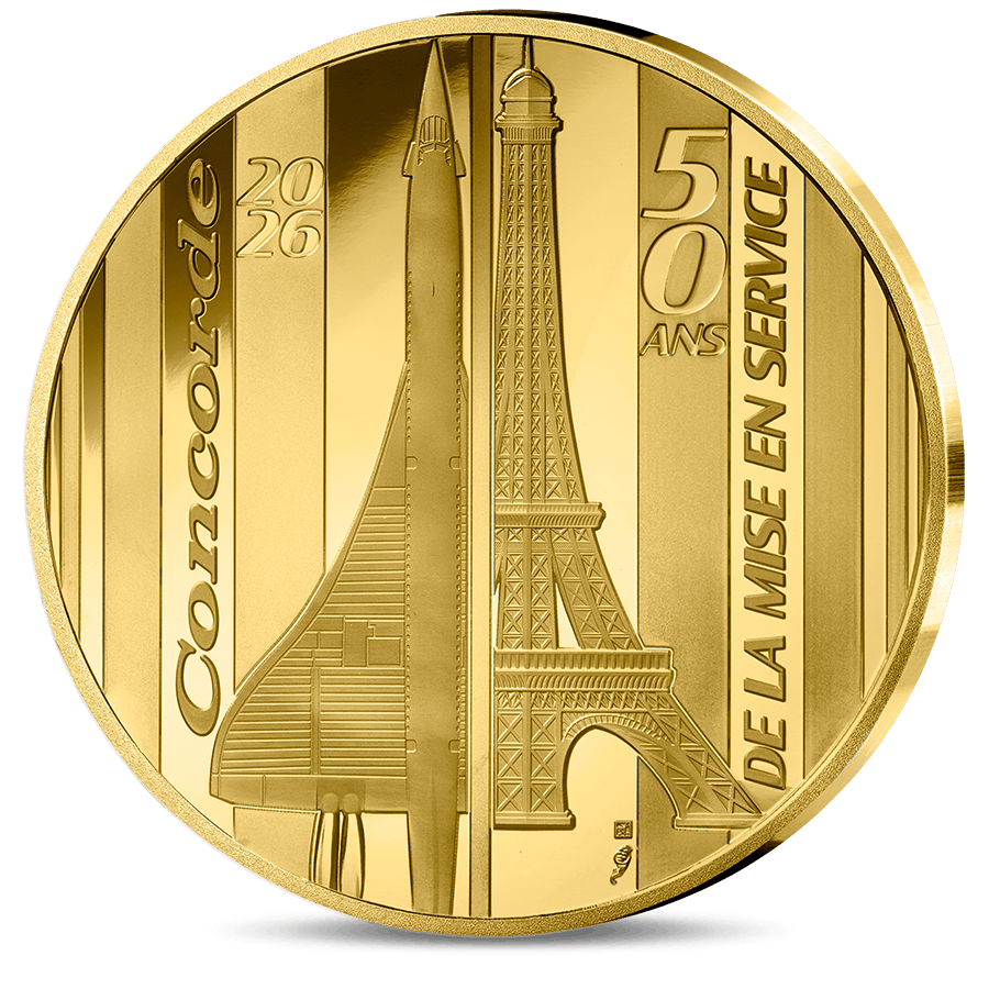 1/4 onza · Moneda de oro – Concorde 50.º aniversario | GOLD AVENUE