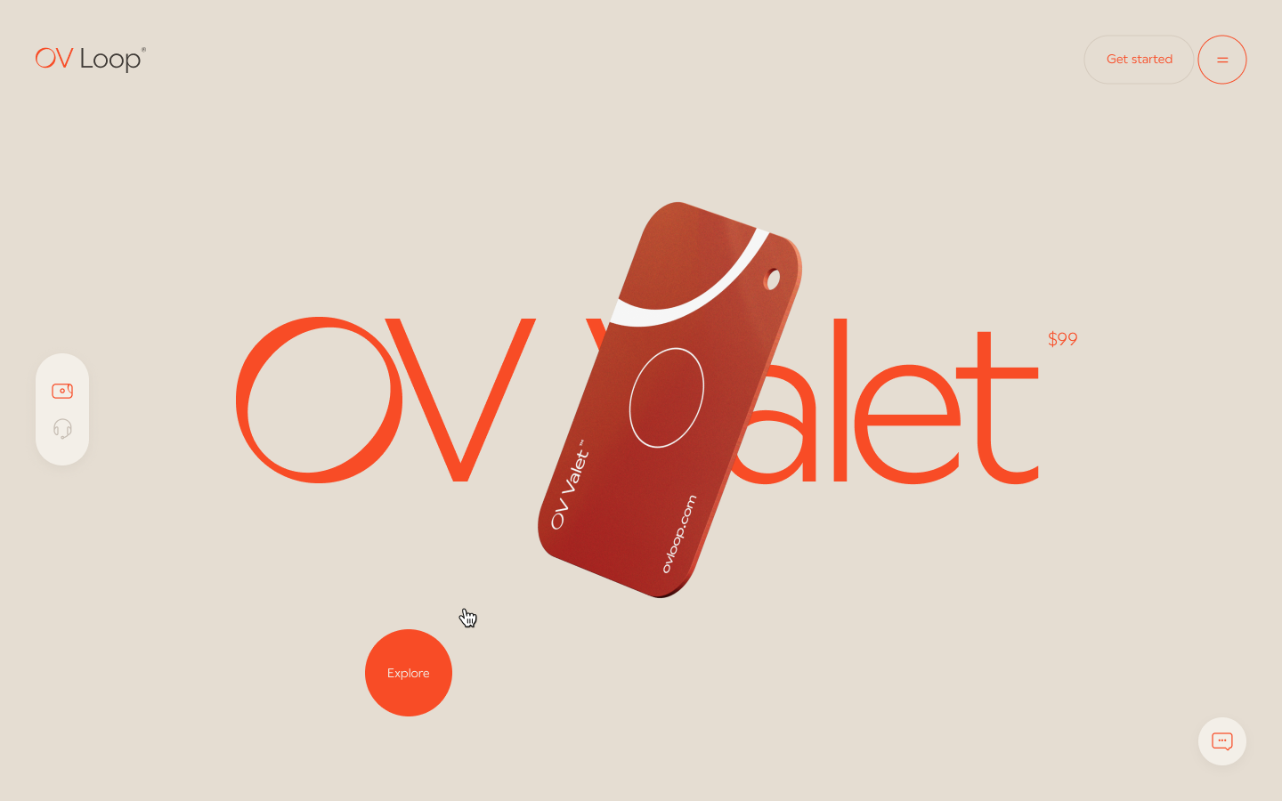 A mockup of the OV-Loops website