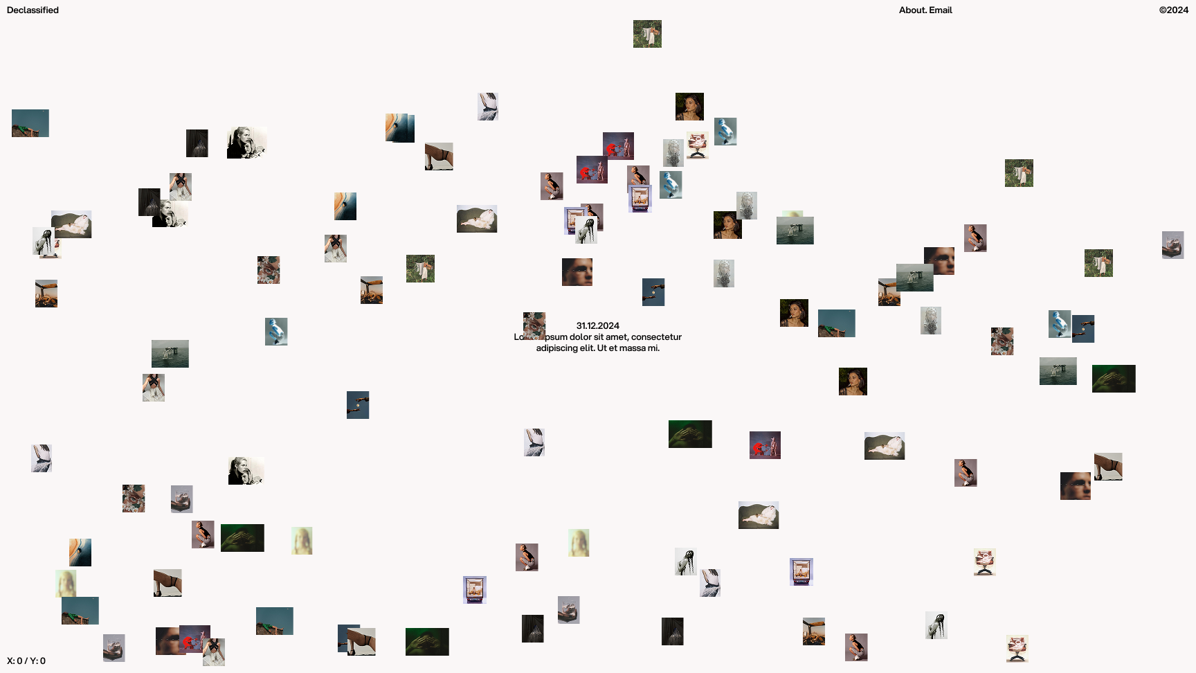 A mockup of the first draft of this Portfolio