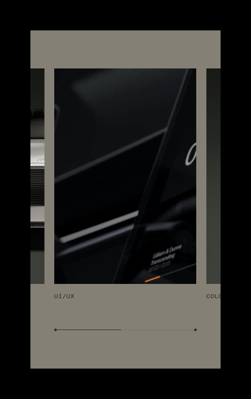 A mobile mockup of the Hydra Design Labs website