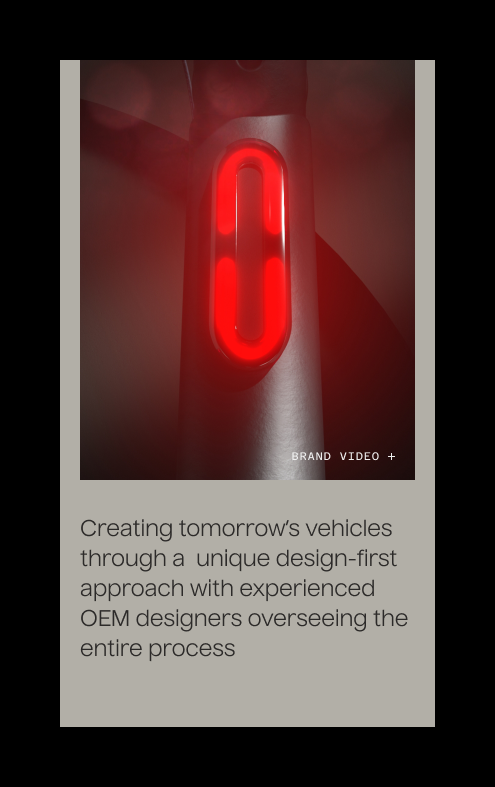 A mobile closeup of the Hydra Design Labs Website