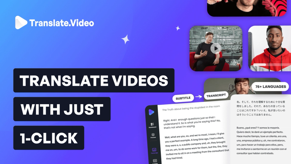 Screenshot of Translate.Video Screenshot of Translate.Video
