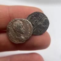 Lotto 2x Argenti - Denario Romano e Grosso Veneziano 