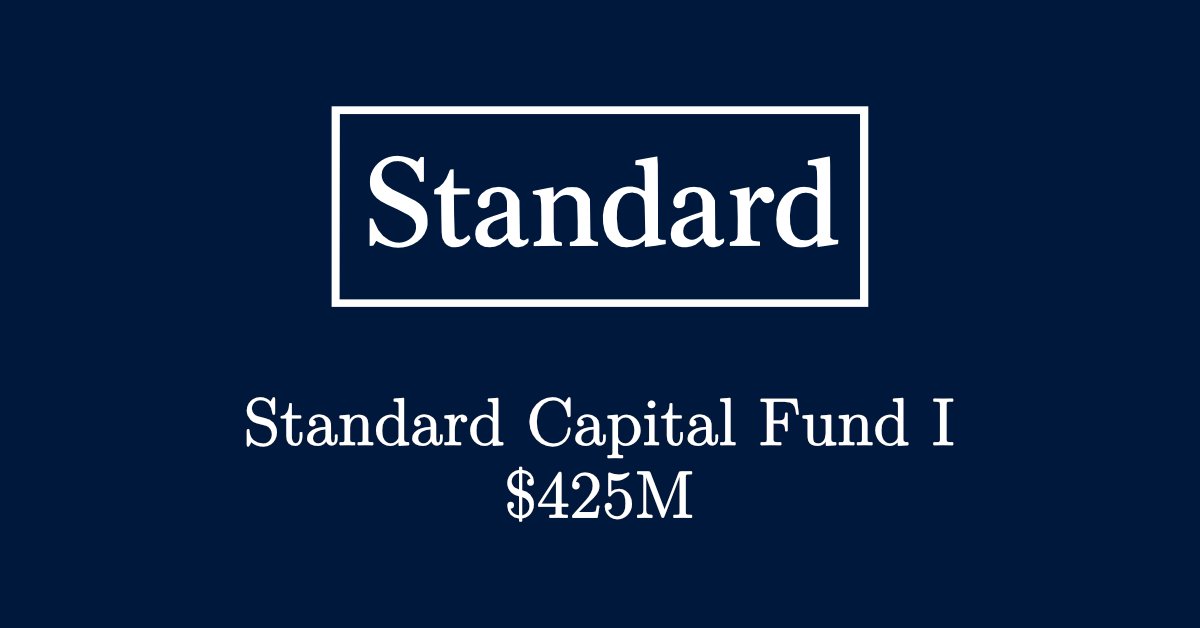 Cover image for Standard Capital closes $425M Fund I