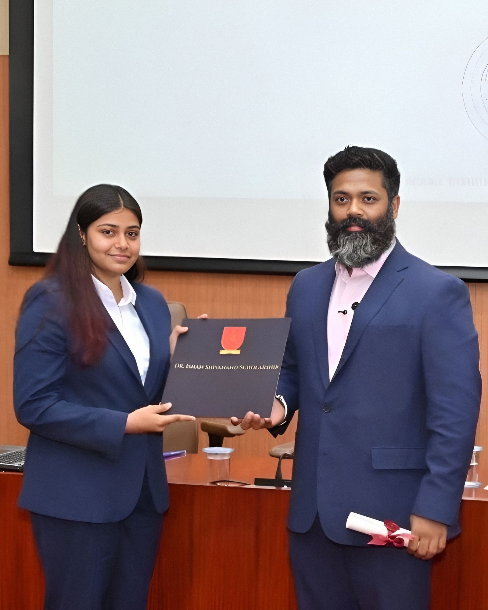 Ishan Shivanand meeting with IIT Ropar faculty during an education initiative