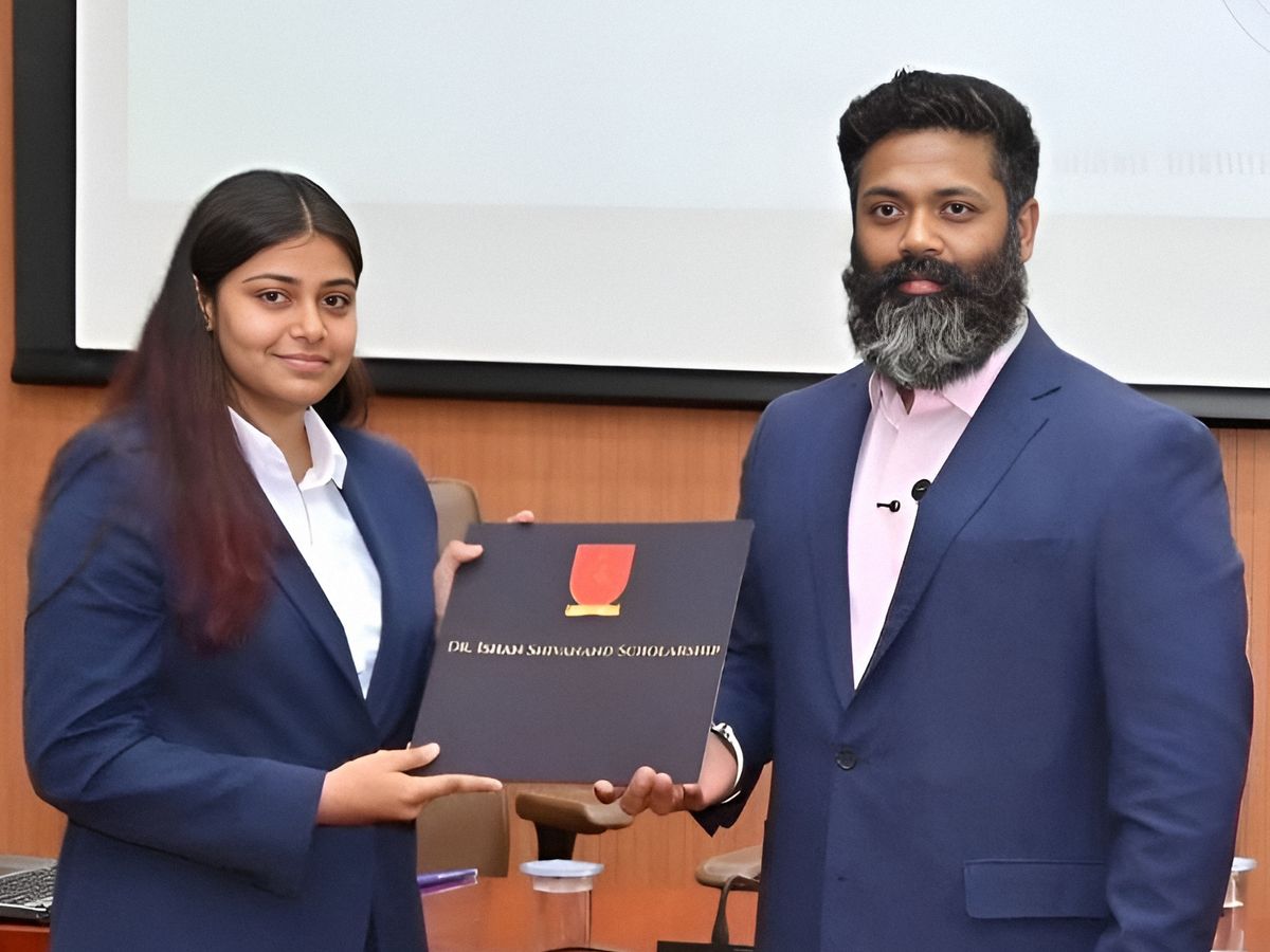 Ishan Shivanand meeting with IIT Ropar faculty during an education initiative