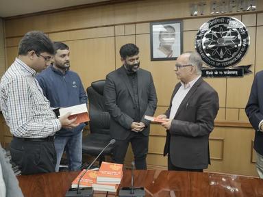 Ishan Shivanand meeting with IIT Ropar faculty during an education initiative