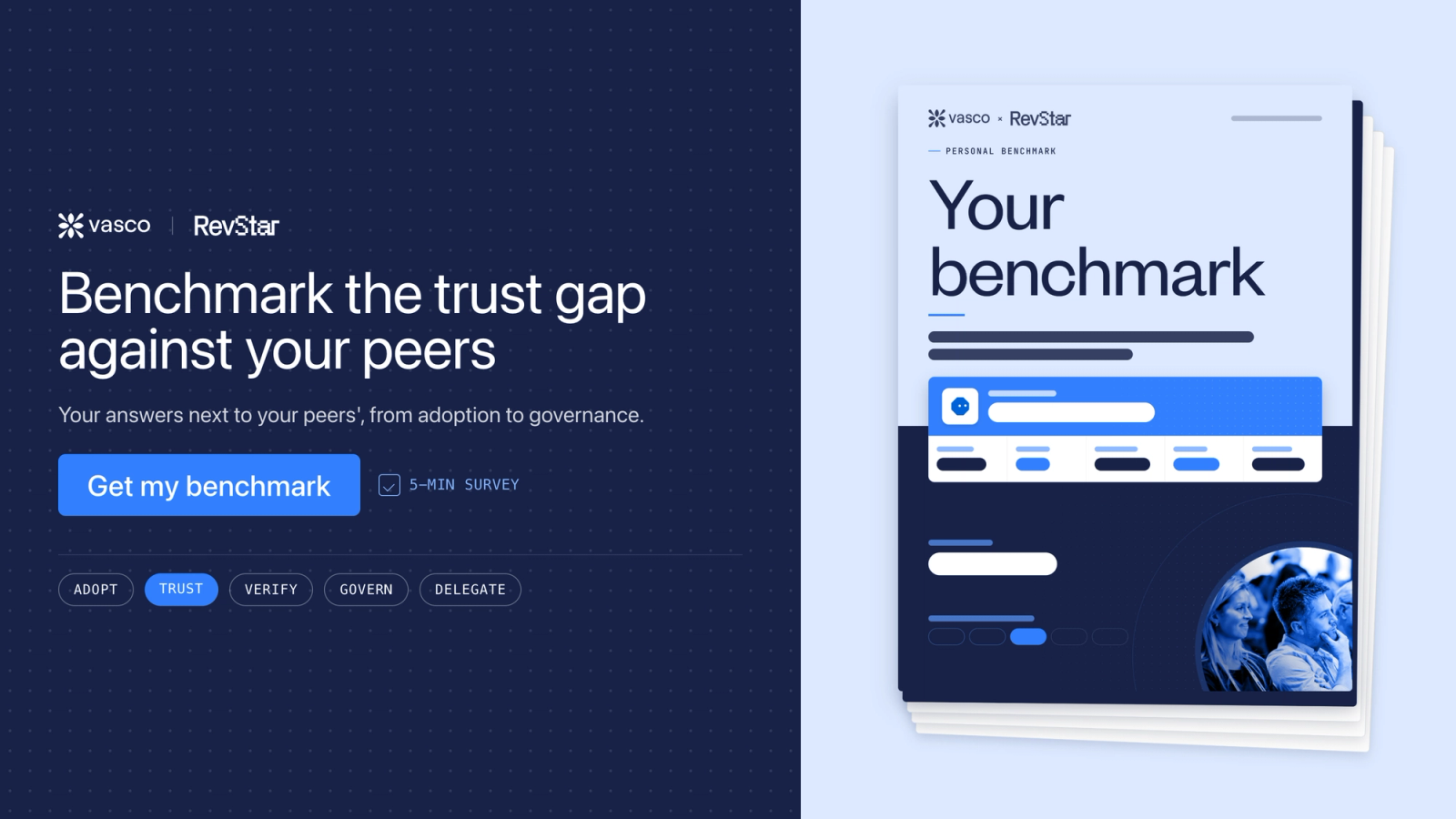 [Personal benchmark banner: benchmark the trust gap against 39 peers.]