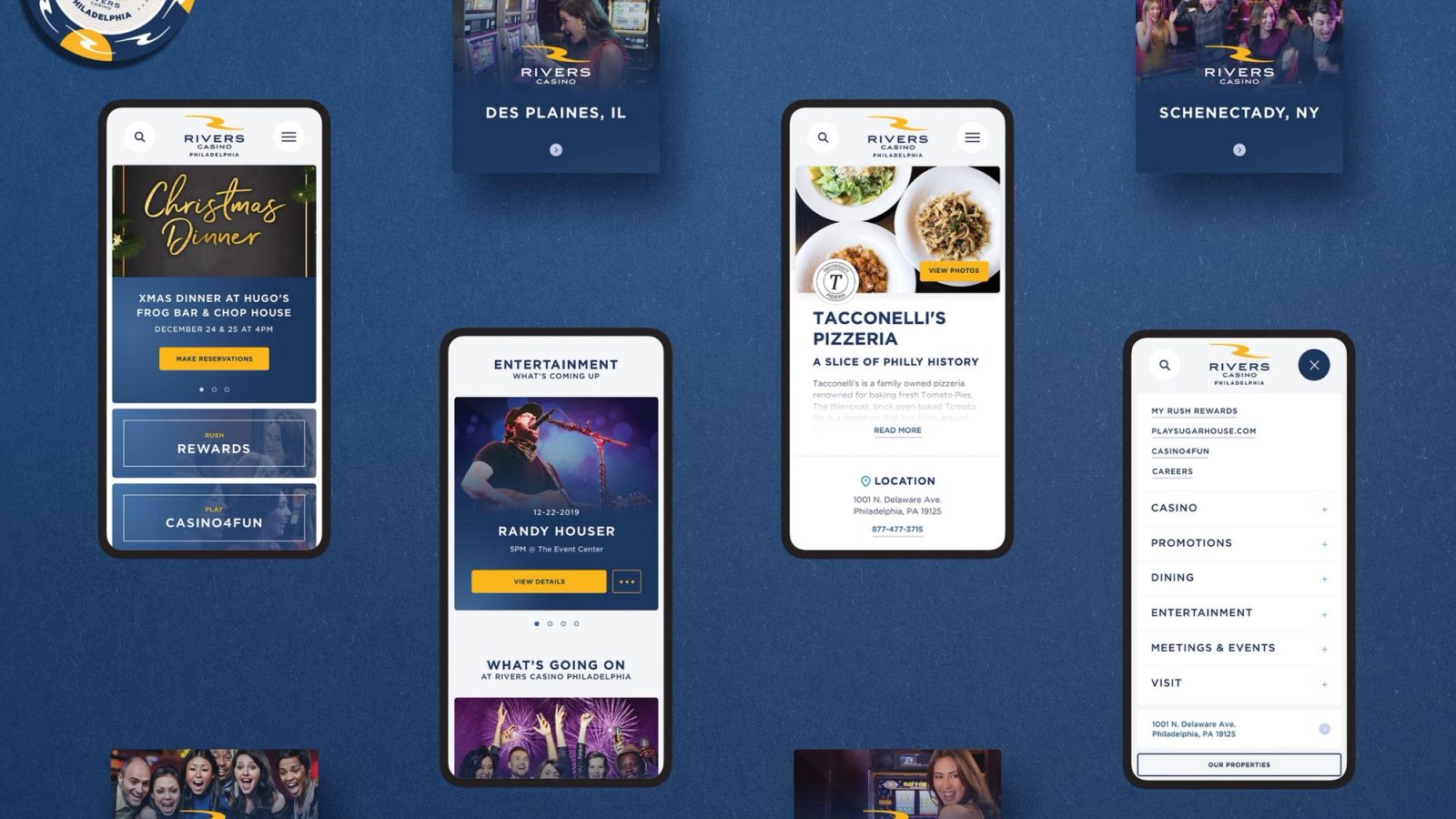 Website for Rivers Casino