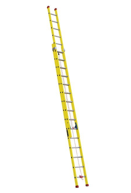 Fiber Glass (FRP) Double Section Straight Ladder