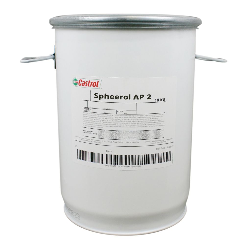 Castrol Spheerol AP 2 Lithium-based bearing grease NLGI 2 18kg bucket