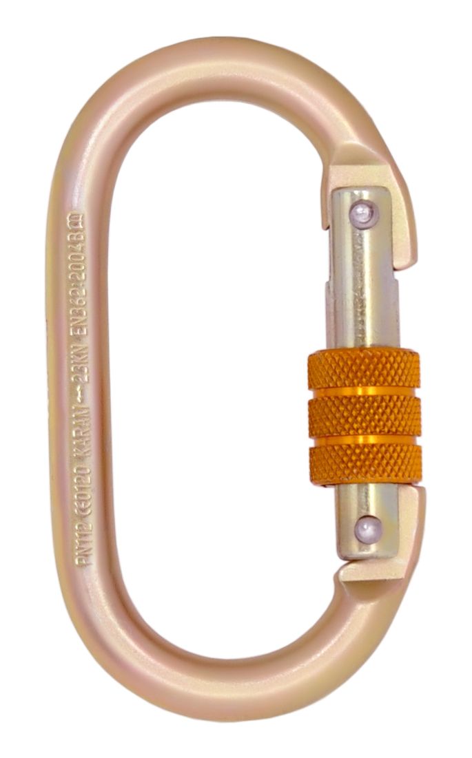 KARAM PN 112 Steel Screw Locking Karabiner