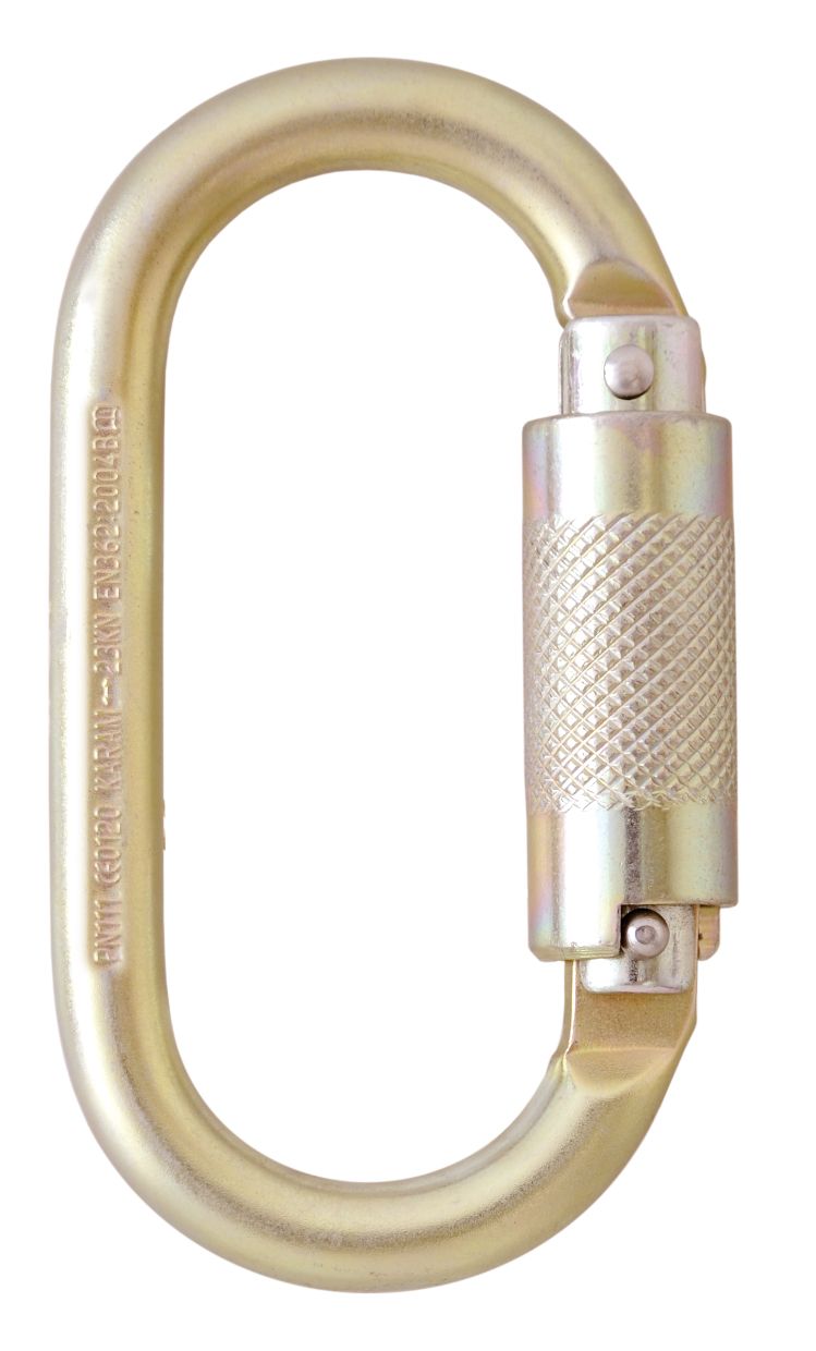 KARAM PN 111 Steel Quarter Turn Locking Karabiner