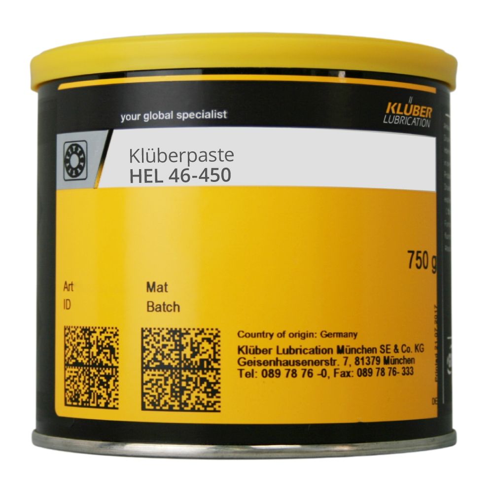 Kluberpaste HEL 46-450 High temperature paste 750g can