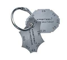 Kristeel Pocket Fillet Weld gauge – 2 Key
