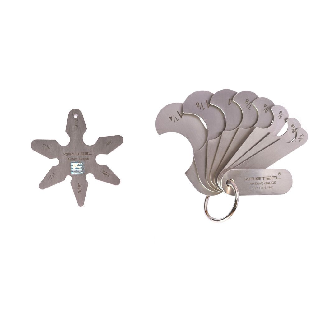 Kristeel SHEAVE GAUGE (8 LEAVES) & SHEAVE GAUGE (SINGLE PIECE)- Model 3639, 3239